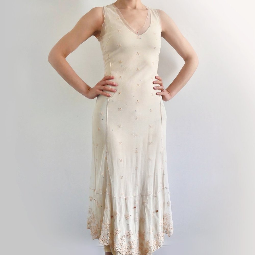 Rozae Nicols Mesh Jersey Dress - Rare Collectors Piece